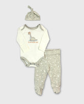 Set de Pijama Puntos Dinosaurio Grey